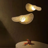 suspension japonaise en rotin style wabi sabi pour décoration moderne