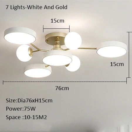 lustre led créatif pour éclairage intérieur moderne