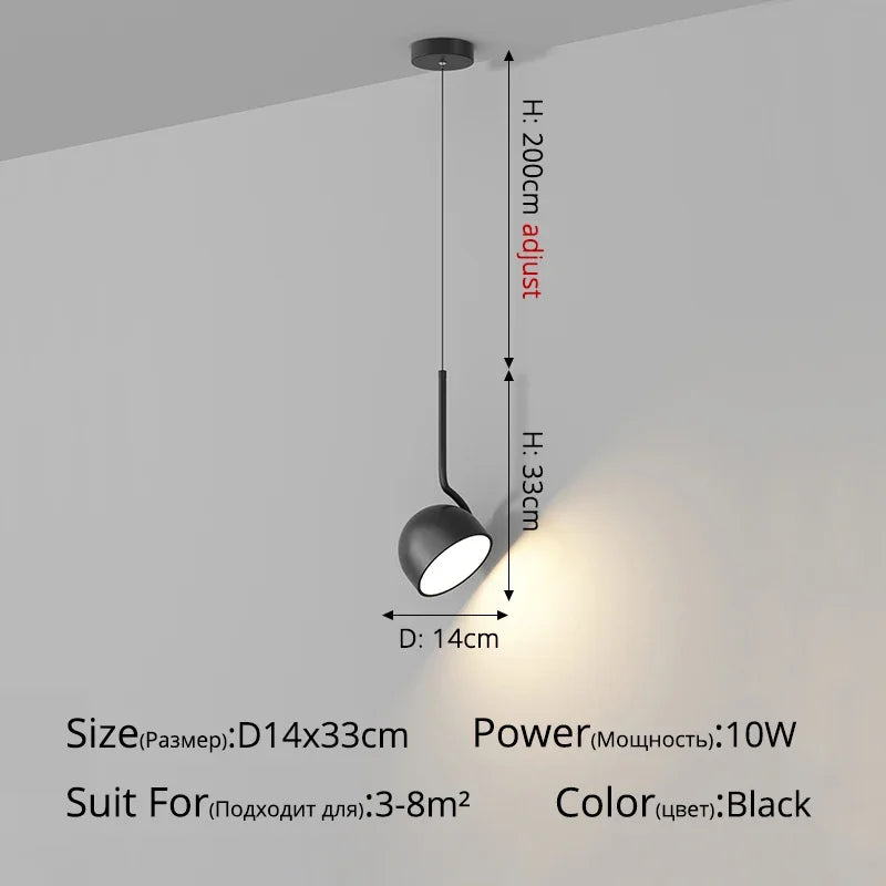 lustre moderne rotatif design nordique pour décoration intérieure