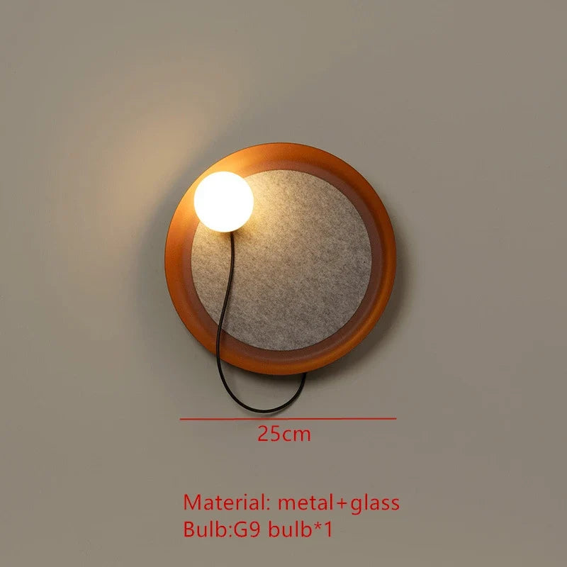 suspension led 3d design avec boule mobile et cordon ajustable