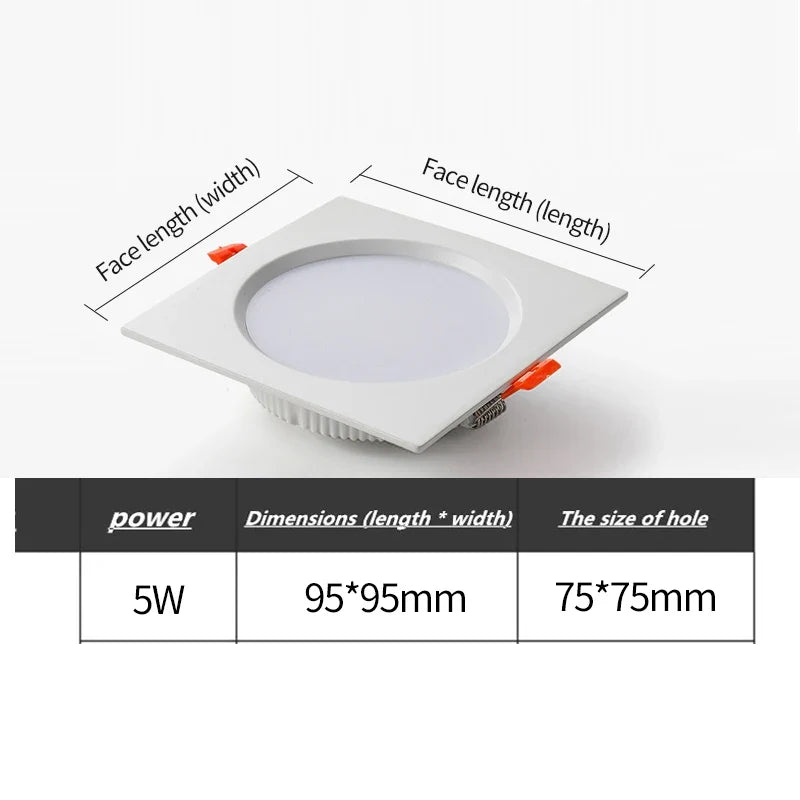 spot led double tête encastré ultra mince design moderne