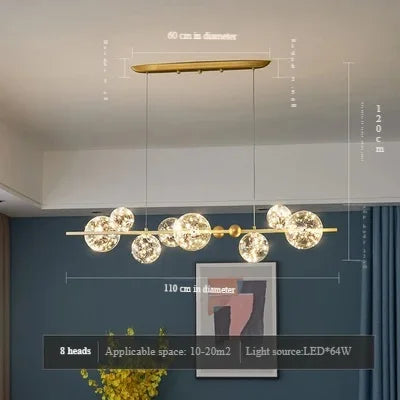 lustre nordique moderne étoilé pour un intérieur créatif