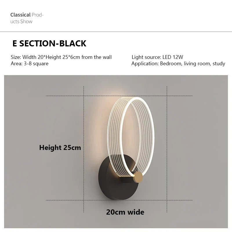 applique murale led moderne pour un éclairage décoratif intérieur