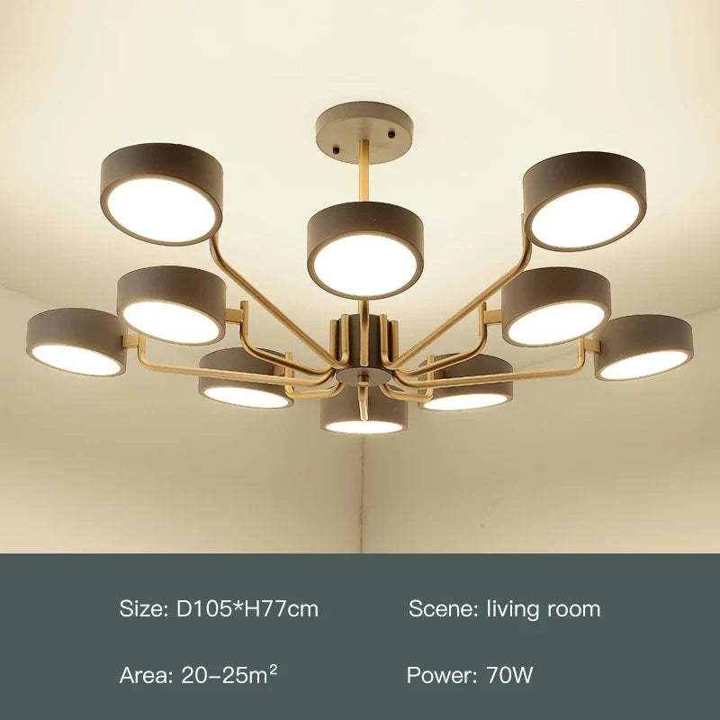 lustre moderne simple pour éclairage intérieur design élégant
