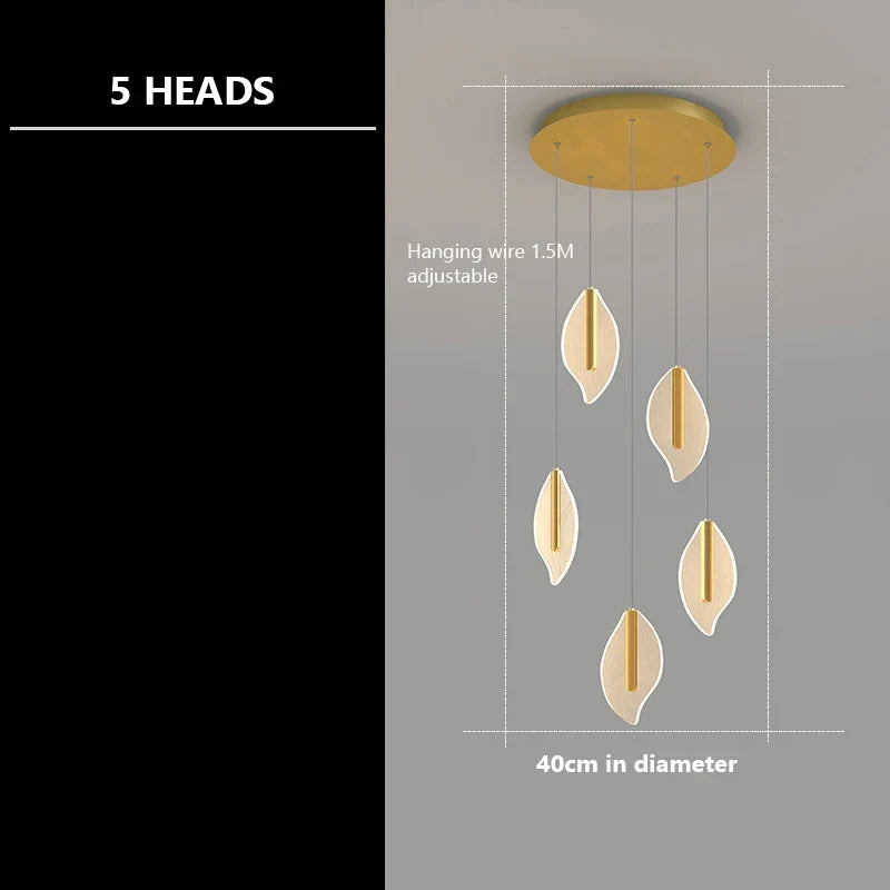 lustre moderne en acrylique pour éclairage décoratif intérieur