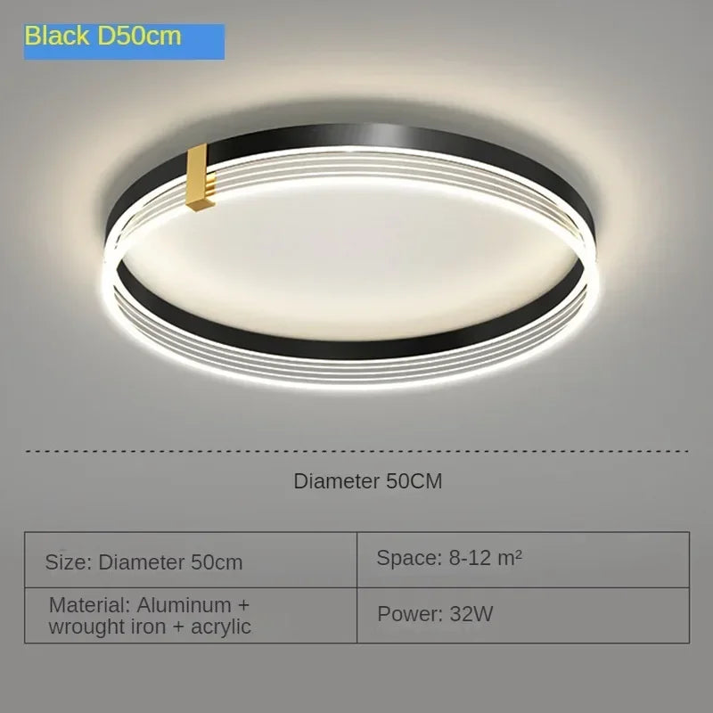 lustre moderne en acrylique avec leds pour décor luxueux