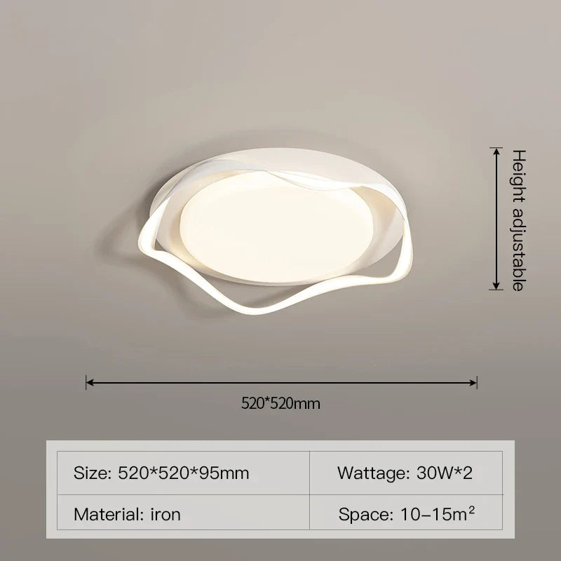 plafonnier led moderne design simple avec télécommande