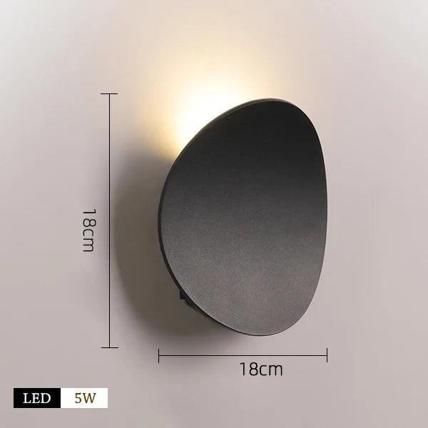applique murale led moderne rotative pour décoration intérieure