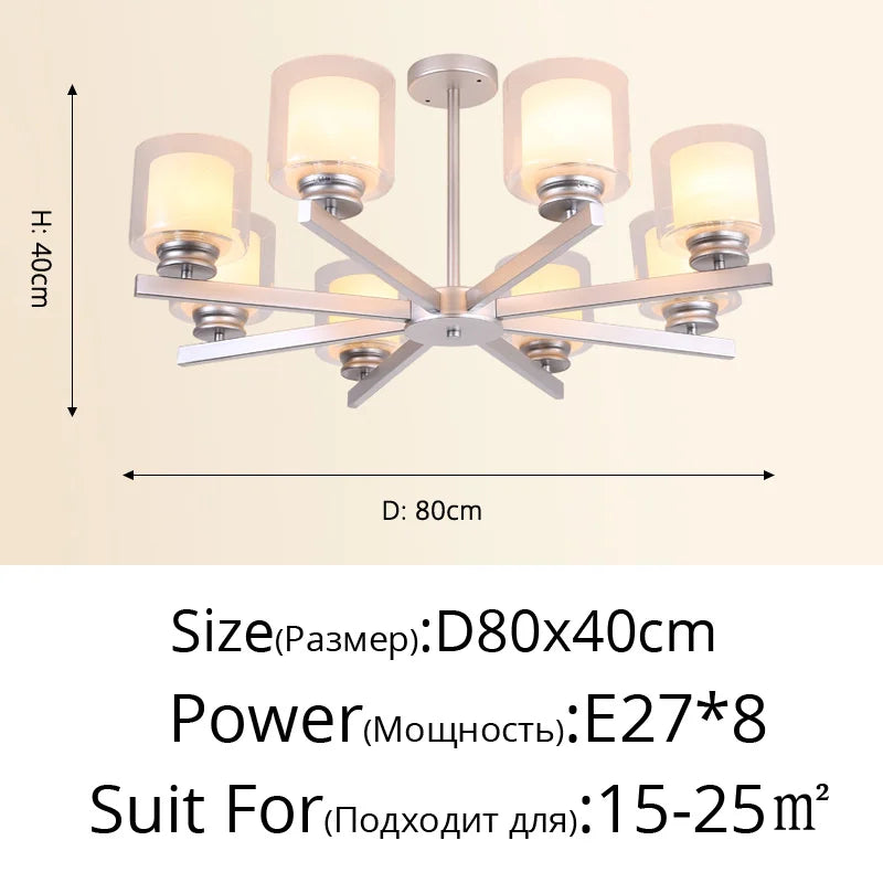 Bosmos European Style Decorative LED Chandeliers For Living Rooms, Bedrooms, And Modern Simple Indoor Lighting