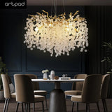 lustre en cristal moderne design luxe pour intérieur