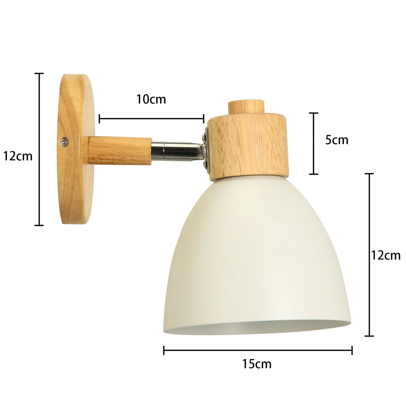 applique murale led nordique bois moderne décor maison