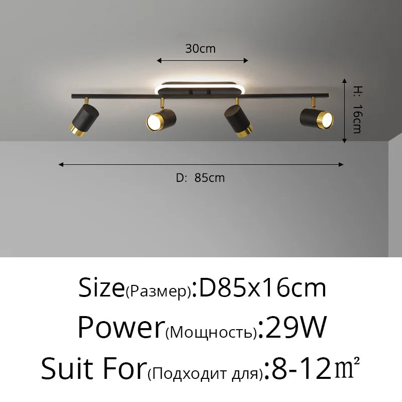 lustre moderne led pour magasin de vêtements et salon