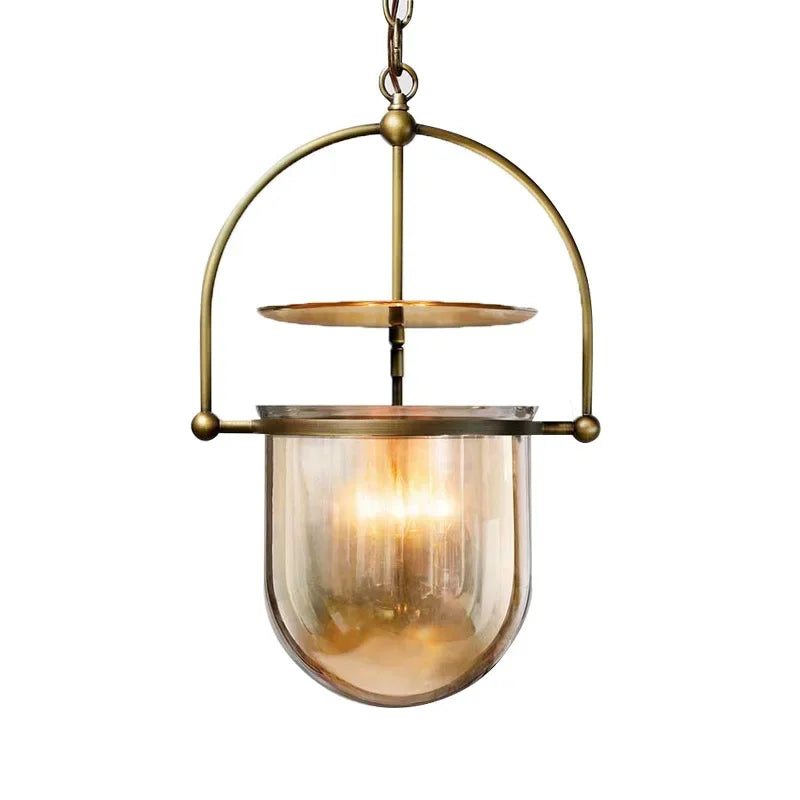 Scandinavian Glass Pendant Light Vintage Ceiling Hanging Lamp For Dining Room Bar Bedroom