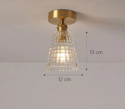 plafonnier moderne en verre pour intérieur et extérieur lumineux