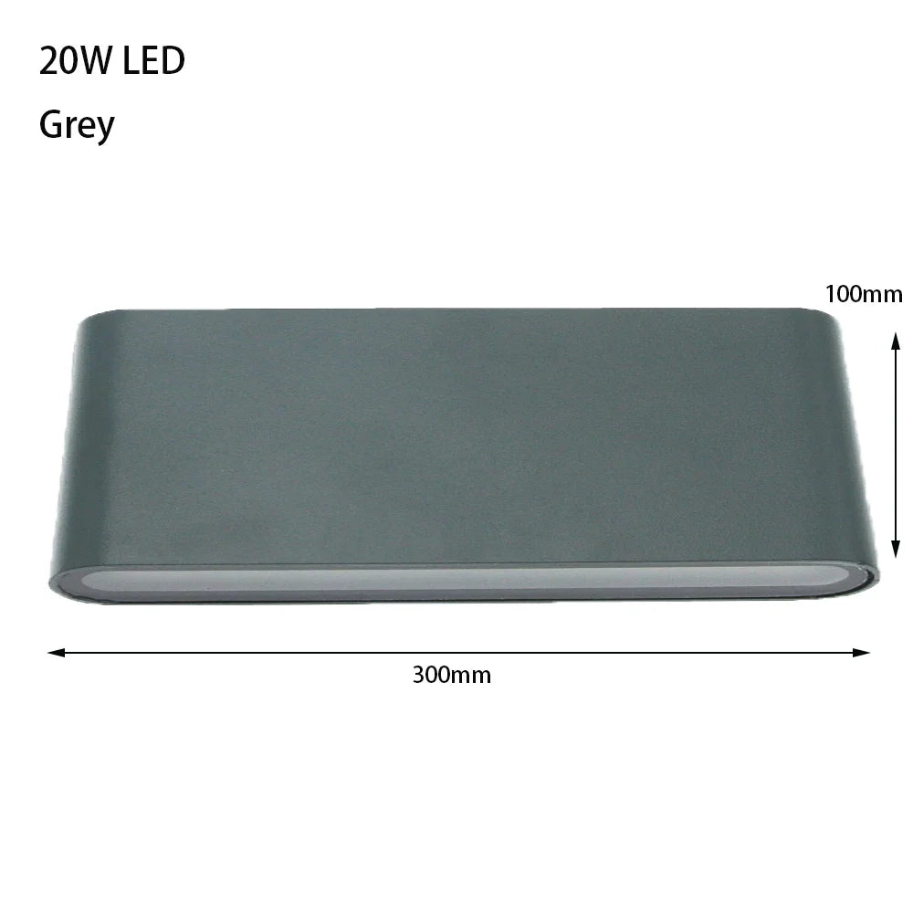 applique murale led moderne étanche luminaire décoratif intérieur extérieur aluminium