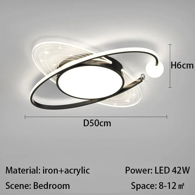plafonnier nordique moderne avec leds pour décoration maison