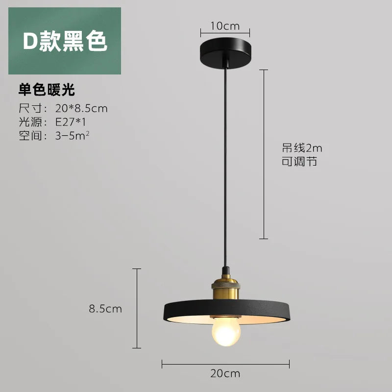 Suspension LED de Style industriel
