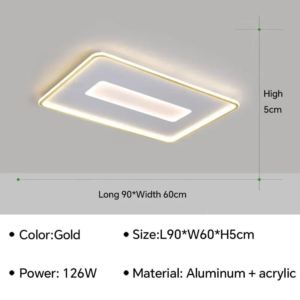 lustre moderne à leds pour décoration intérieure élégante