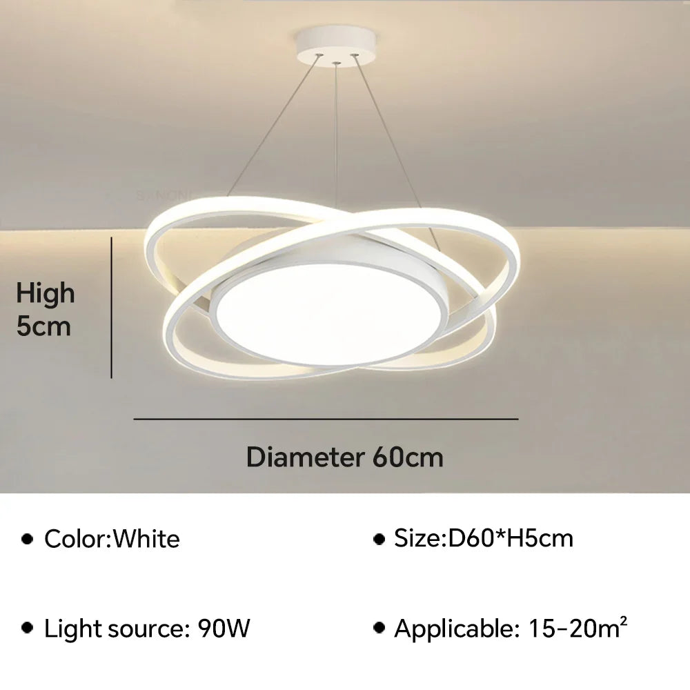plafonnier led suspendu design moderne pour intérieur décoratif