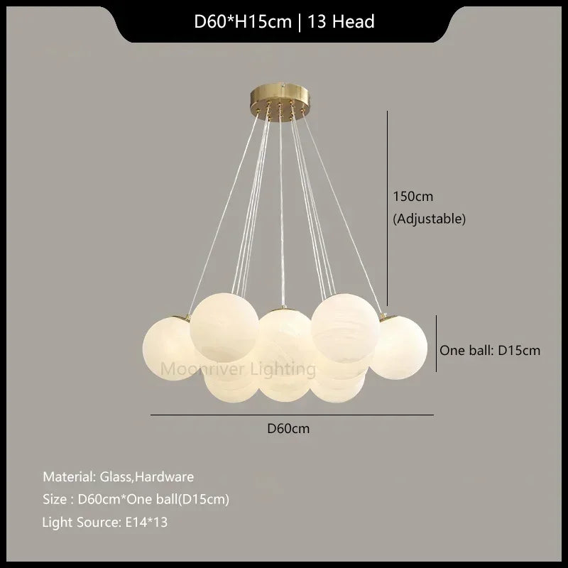 suspension moderne minimaliste style français haricot magique