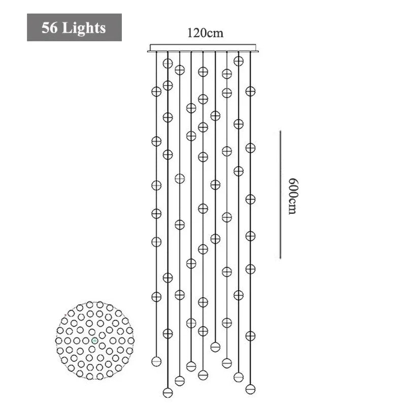 lustre en cristal moderne pour décoration intérieure suspendue