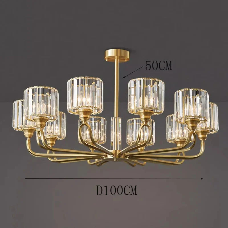 Luxury Home DecorationPendant Lights Crystal Living Room Chandelier, Bedroom Pendant Lamp Ceiling Light Indoor Lighting