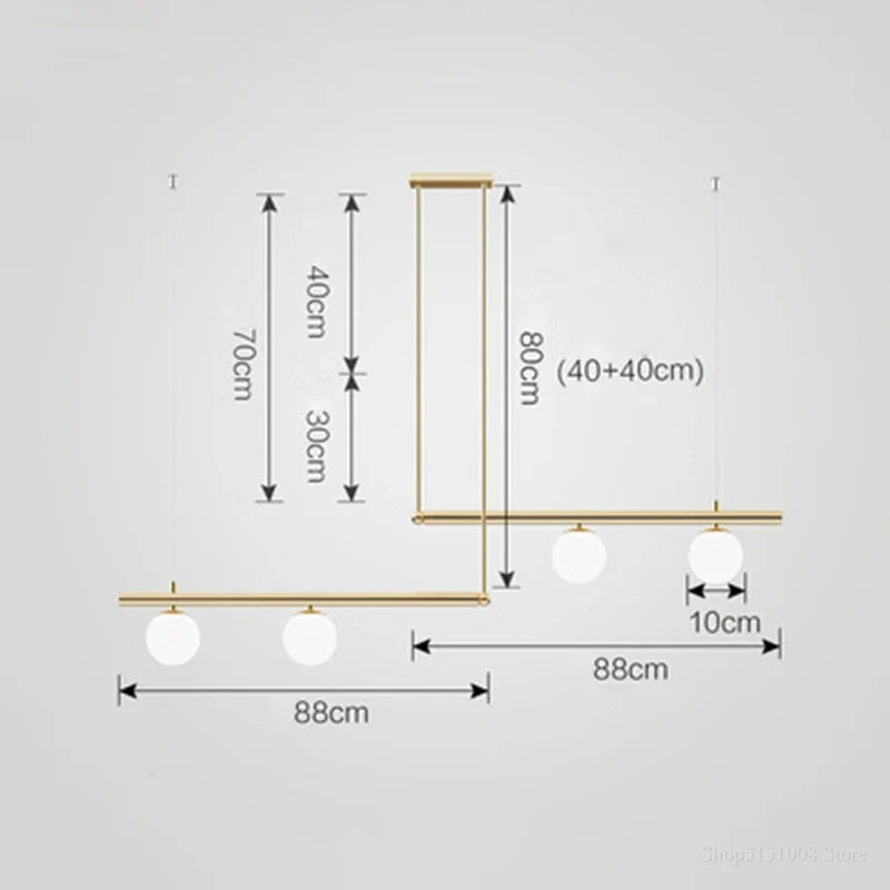 lustre design moderne abat-jour verre nordique éclairage bar luminaire suspendu