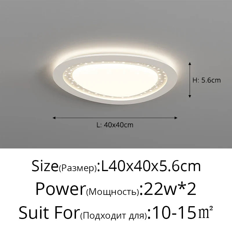 lustre led moderne galets gypsophile style simple protection des yeux