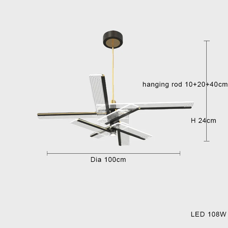 lustre led minimaliste postmoderne créatif design suspension
