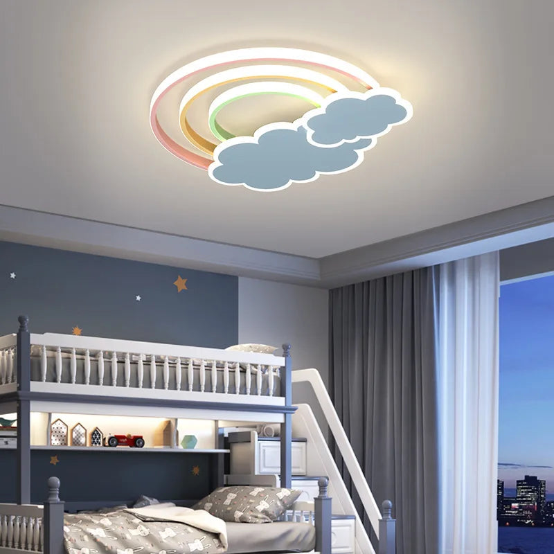 Plafonnier Arc-en-ciel nuage enfants bébé enfant chambre