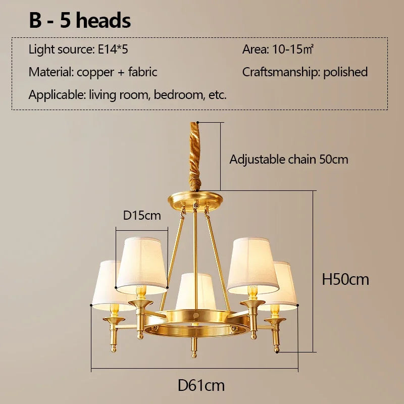 plafonnier led en cuivre design nordique moderne et luxueux