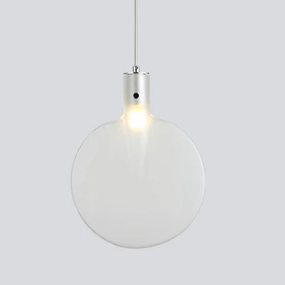 suspension en verre abat-jour raquette tennis design moderne lumineux