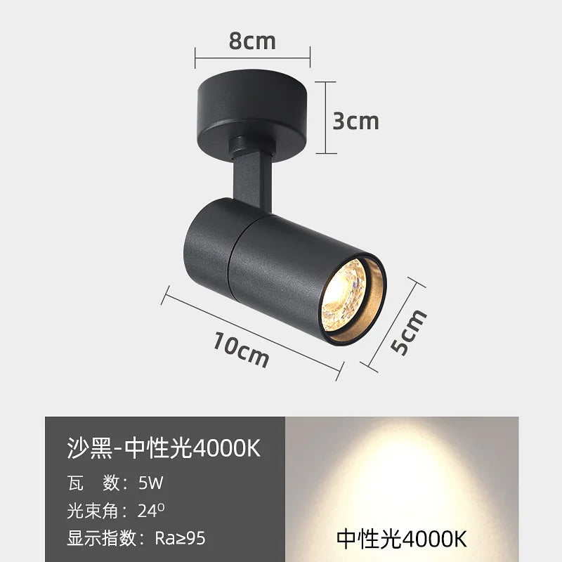 Acrylic Strip LED Chandelier With Spotlight, Used For Living Room, Bedroom, Lighting Fixtures, Kitchen Decoration, Black