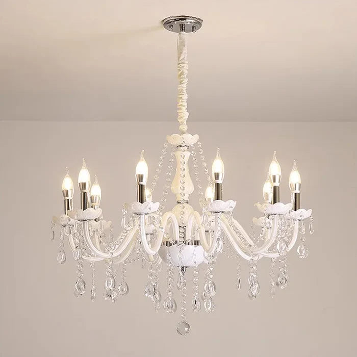 lustre moderne en verre tube incurvé style nordique cristal