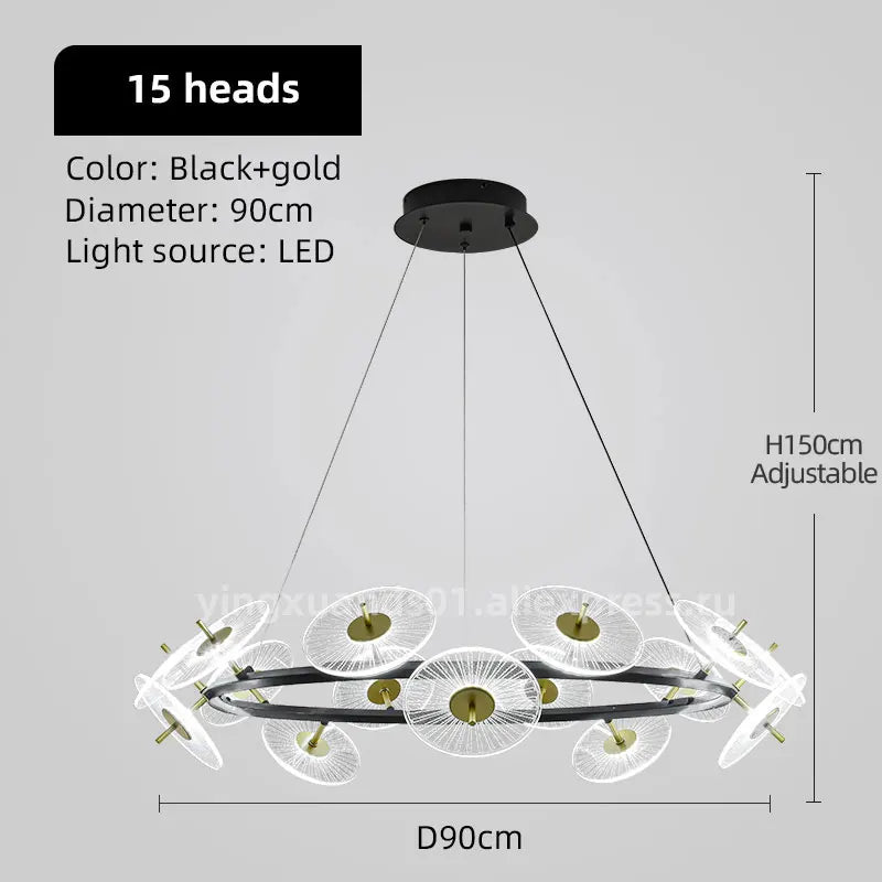 lustre moderne pour éclairage intérieur design élégant