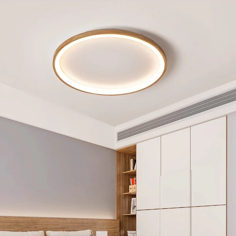 plafonnier led style japonais pour entrée et couloir