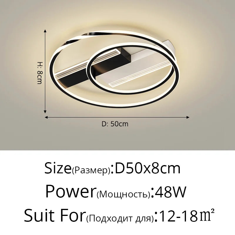 lustre moderne en led design créatif minimaliste pour intérieur élégant