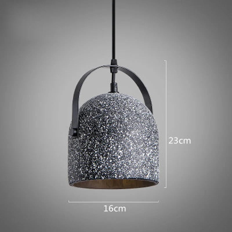 suspension en béton terrazzo design industriel pour intérieur