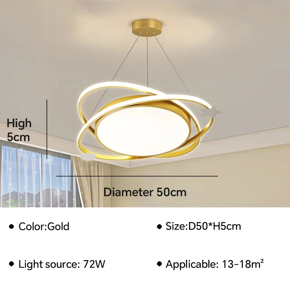 plafonnier led suspendu design moderne pour intérieur décoratif