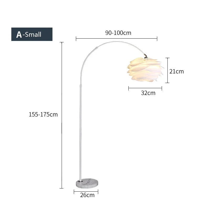 lampadaire en acrylique design pour décoration intérieure élégante