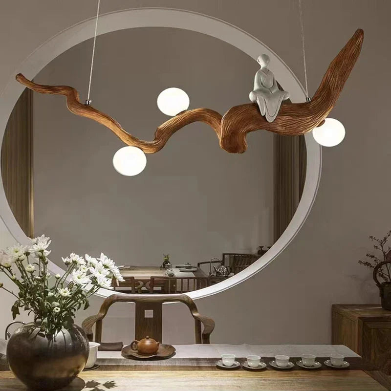 suspension en résine zen style chinois pour décoration intérieure