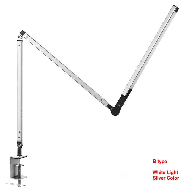 lampe de bureau moderne à bras long avec variateur et économie d'énergie