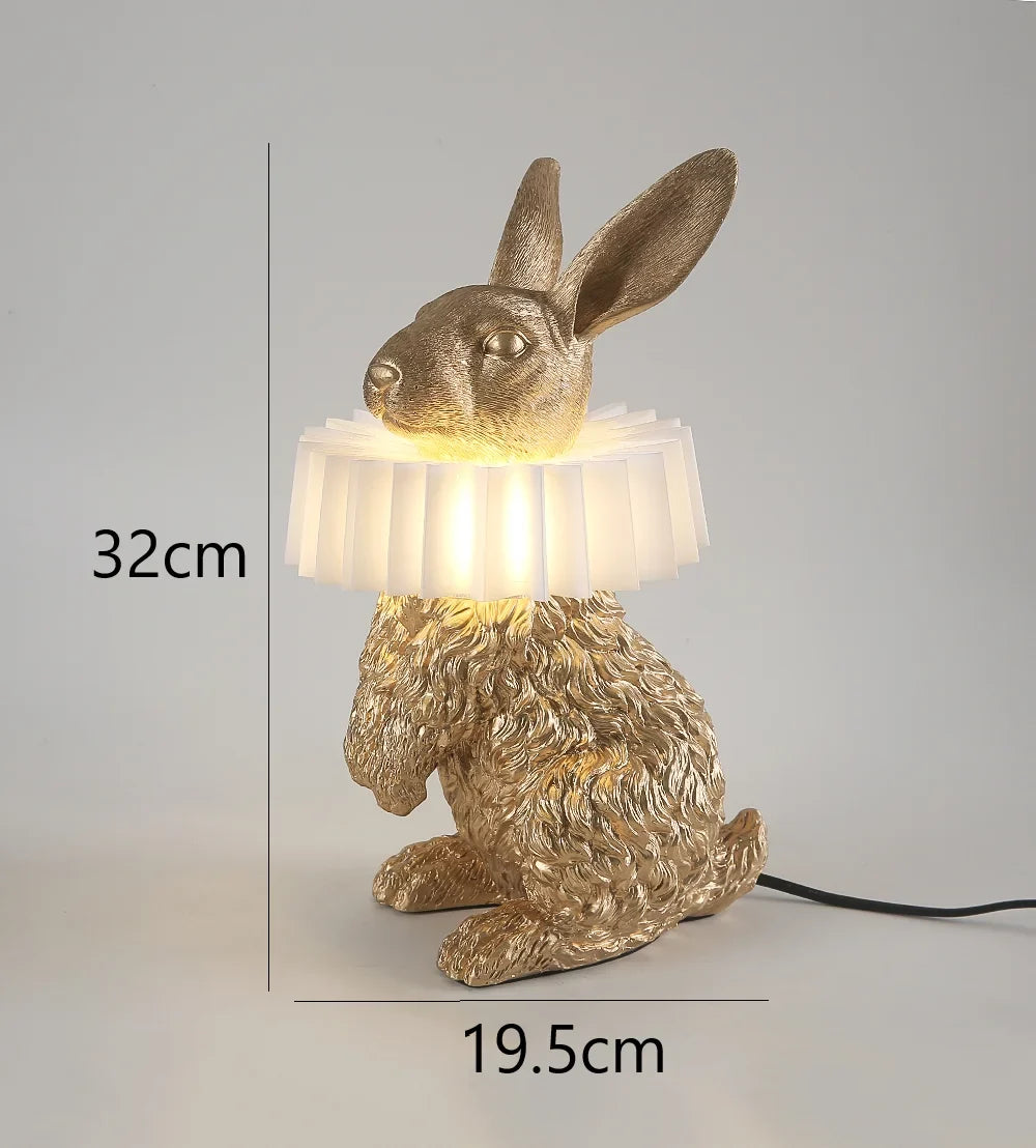 lampe à poser lapin nordique décorative pour enfants et intérieur