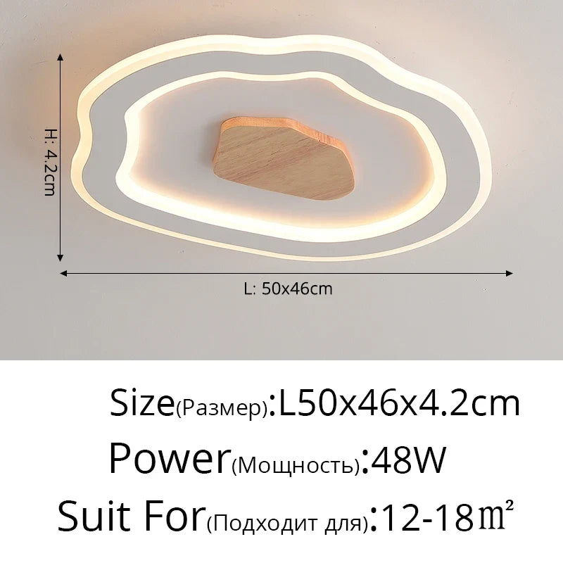 plafonniers nordiques modernes simples à led créatifs