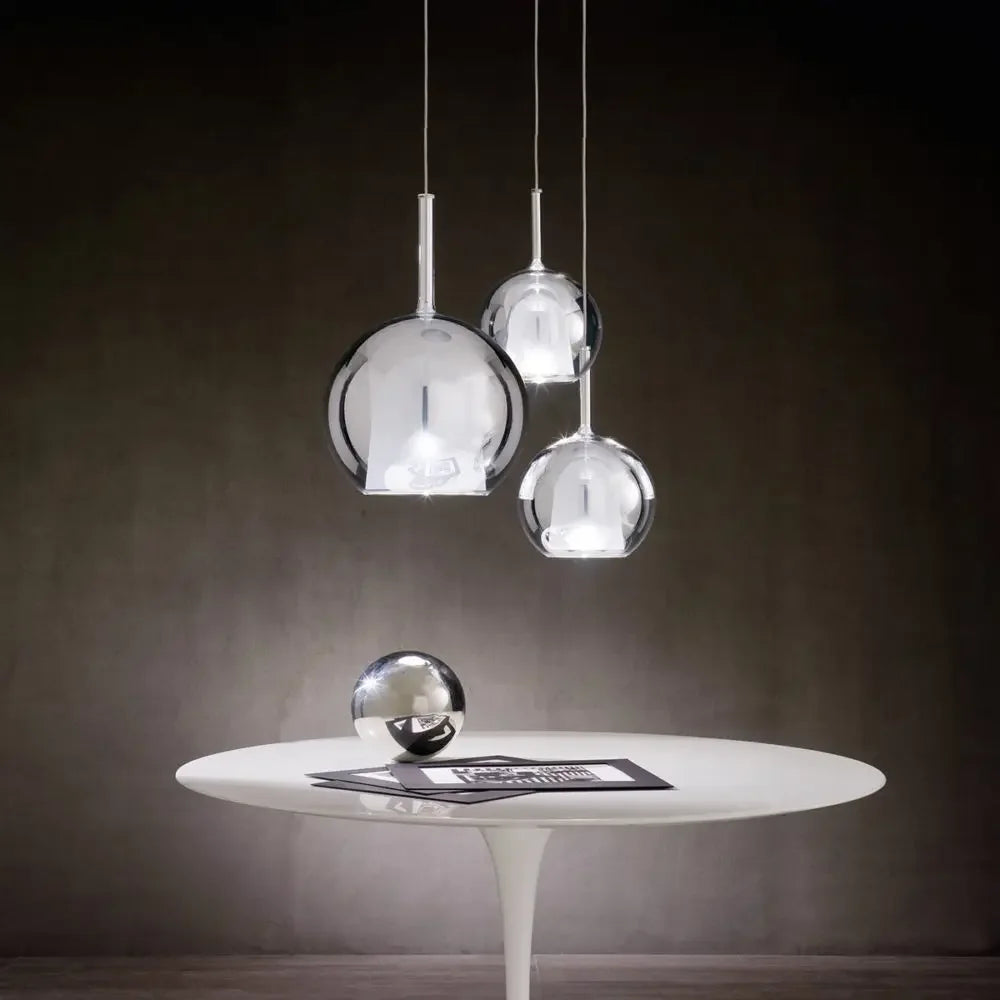 suspension à led en verre pour décoration intérieure