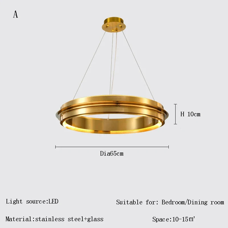 lustre led suspension post-moderne italien pour décoration intérieure
