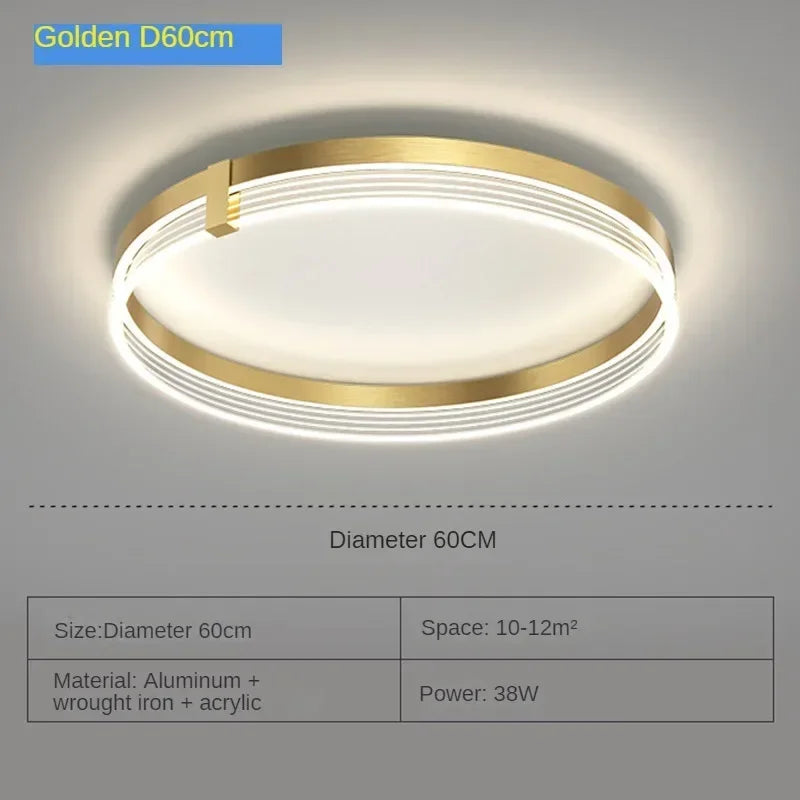 lustre moderne en acrylique avec leds pour décor luxueux