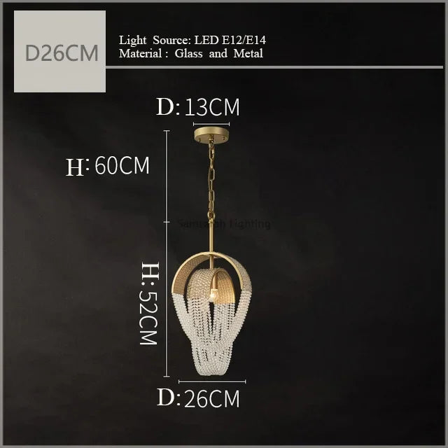 lustre rond en cristal de luxe pour décoration intérieure