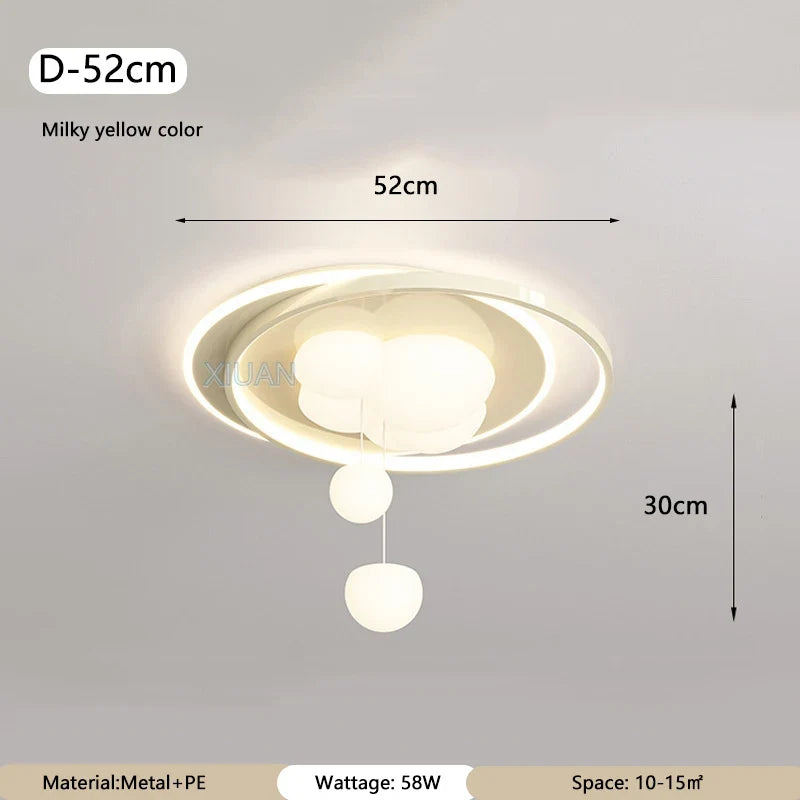 lustre romantique à bulles pour salon et bureau