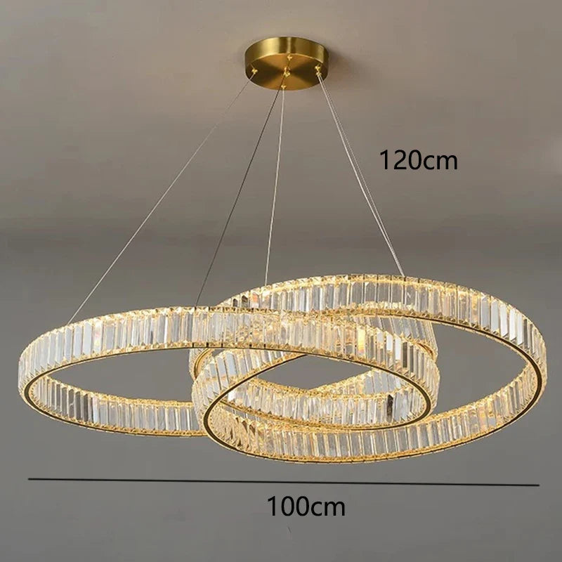 Lustre en cristal de décoration de maison moderne